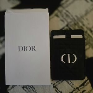 Dior Quilted Black Card Holder